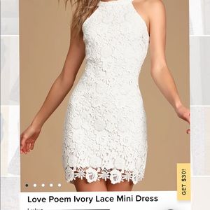 White lace dress